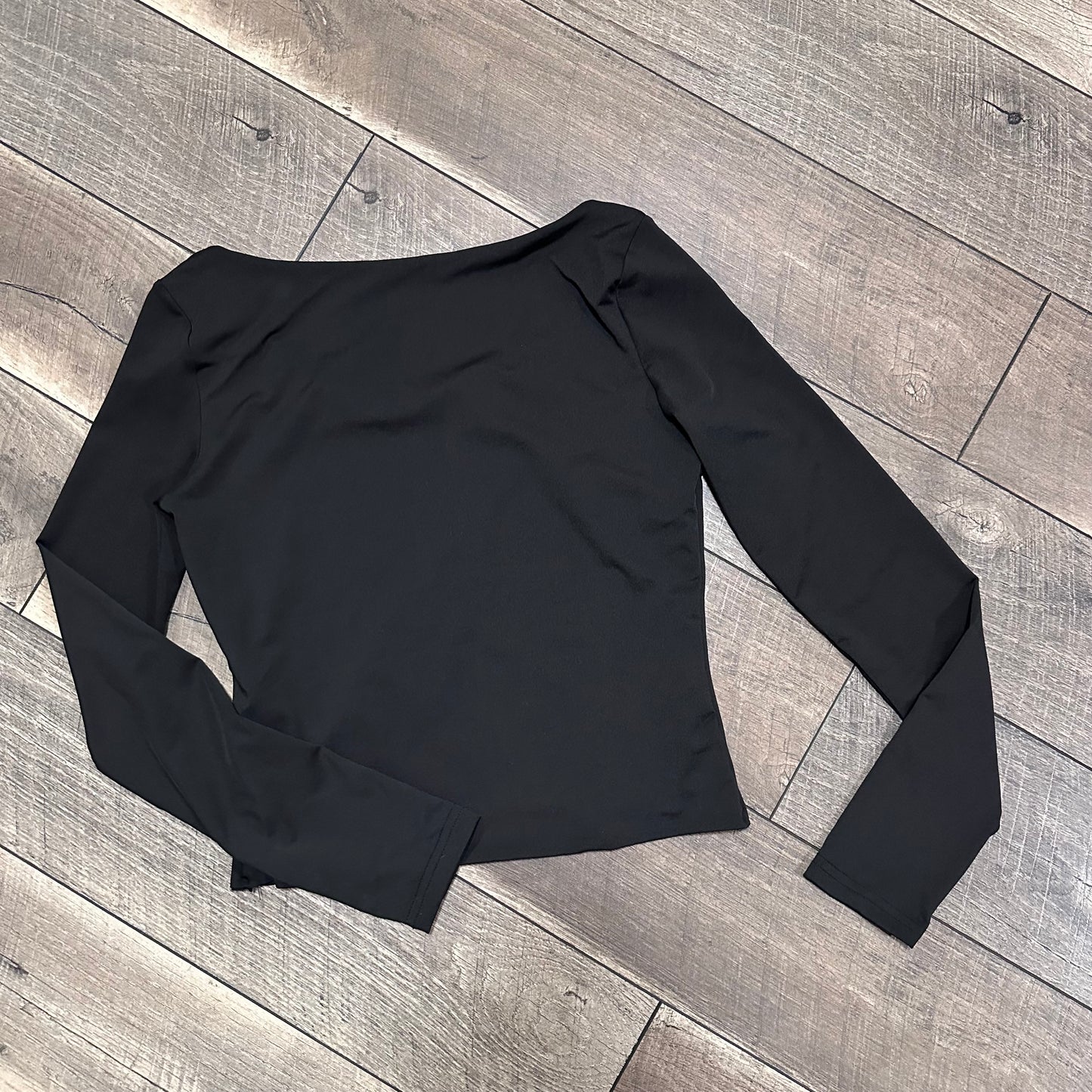 Unbranded Long Sleeve Double Lined Square Neck Top