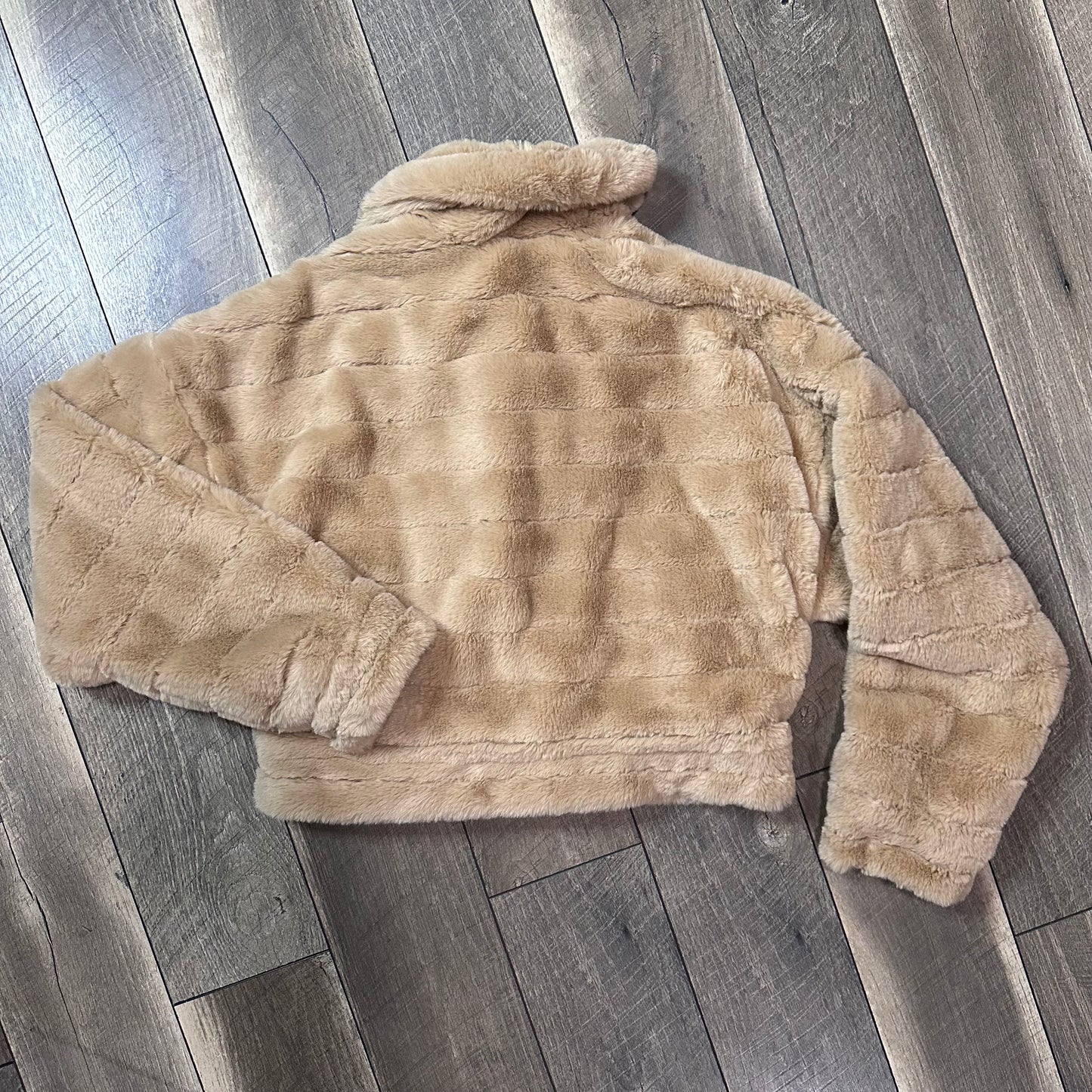 Steve Madden Faux Fur Zip Jacket