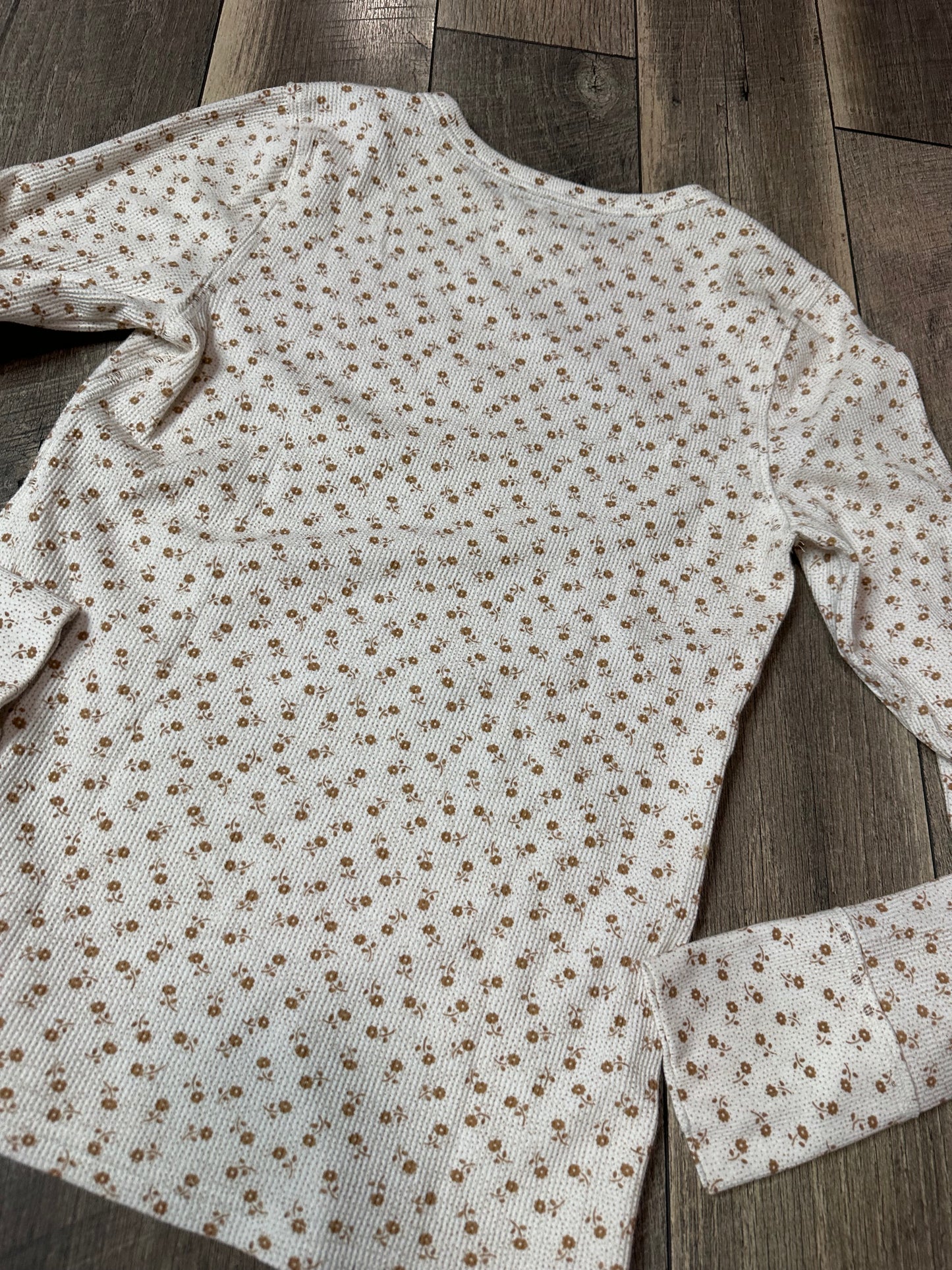 Aerie Waffleknit Floral Long Sleeve