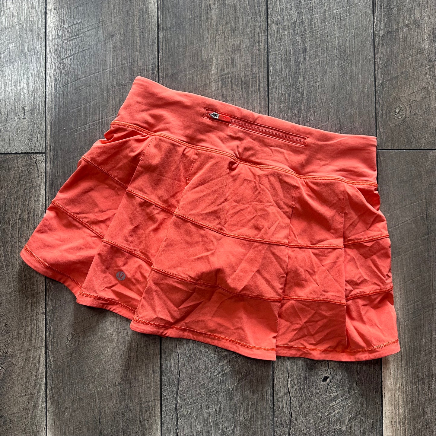 Lululemon Pace Rival Mid-Rise Skirt Warm Coral