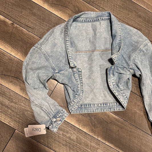 NWT🦋 Dazy Denim Open Crop Jacket