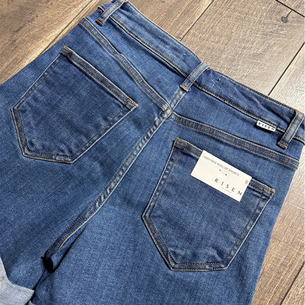 Risen Hi Rise Roll Cuff Shorts