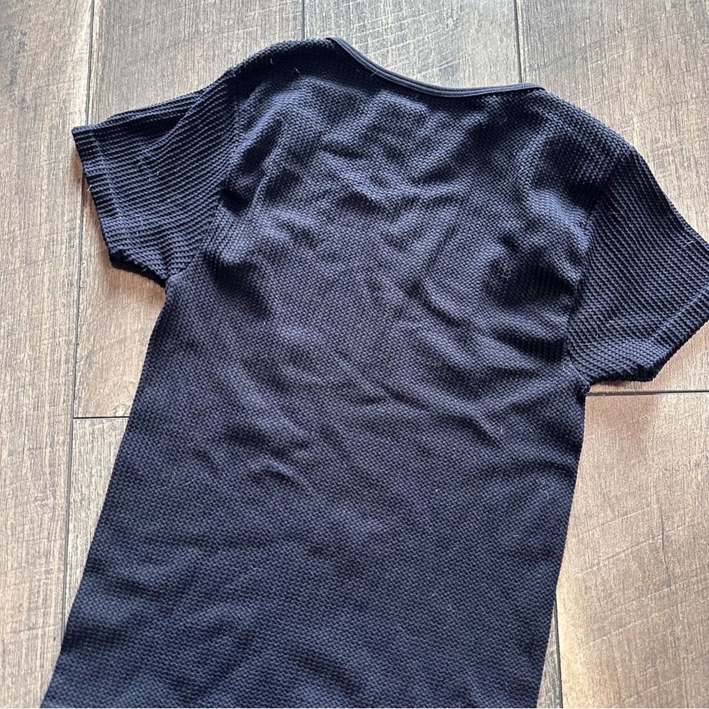 Free People Intimately Waffleknit Short Sleeve Top