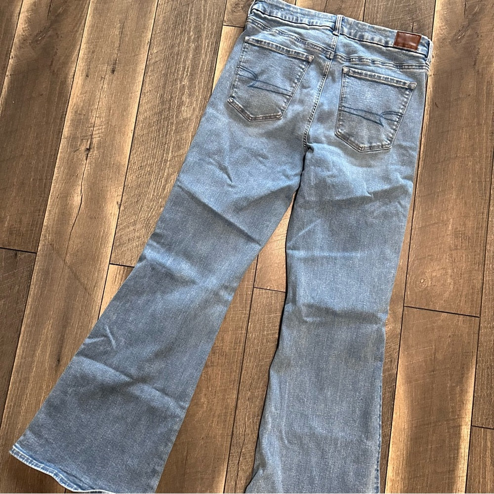 American Eagle Super Hi Rise Flares