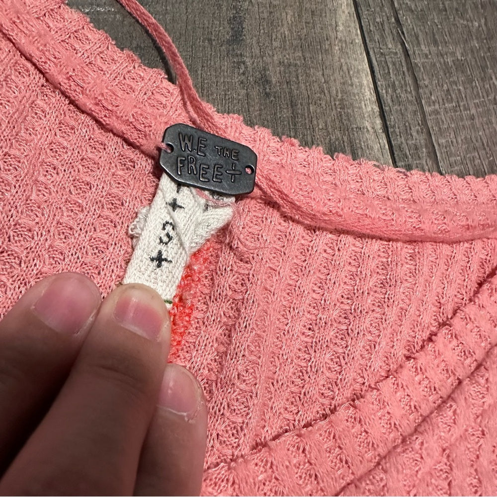 We the Free Waffleknit Long Sleeve Top