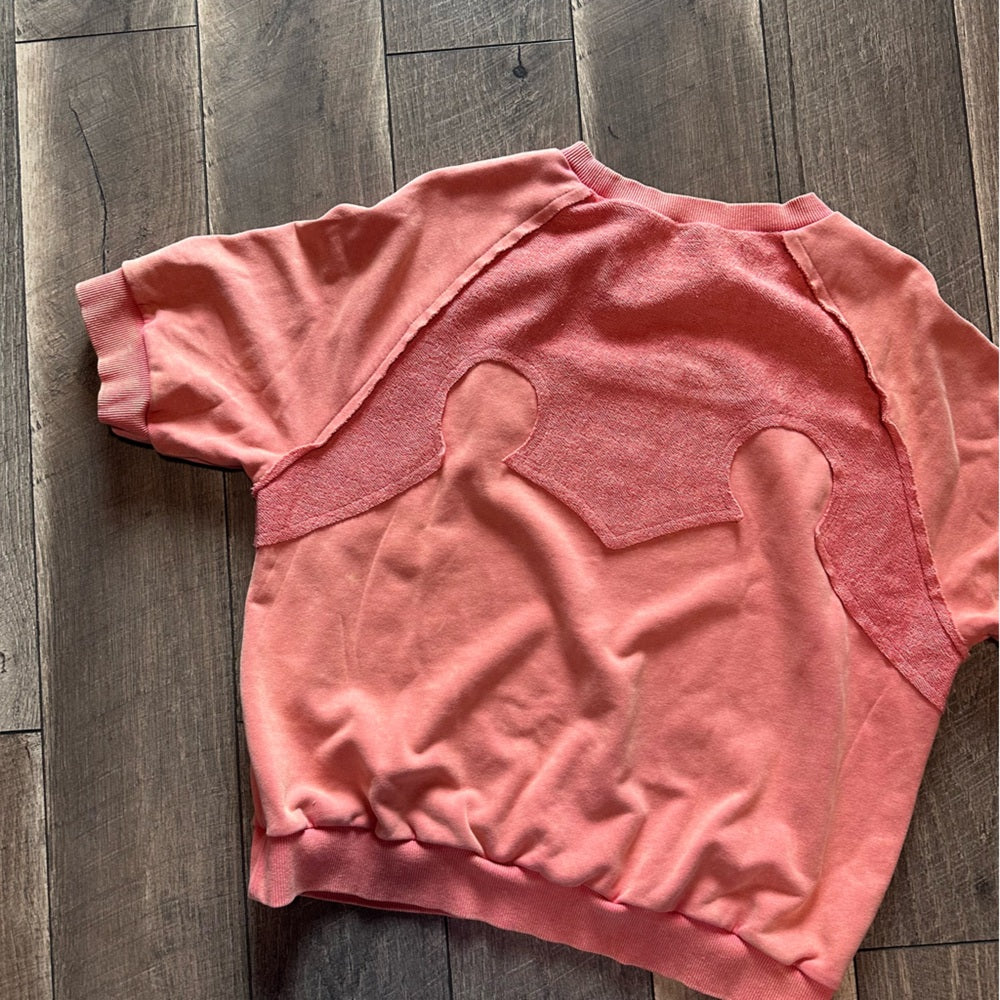 Blue B Short Sleeve Sweatshirt