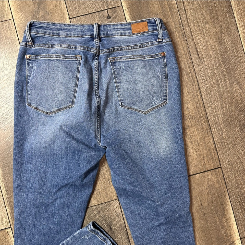 Judy Blue Lemon Distressed Skinny Jeans