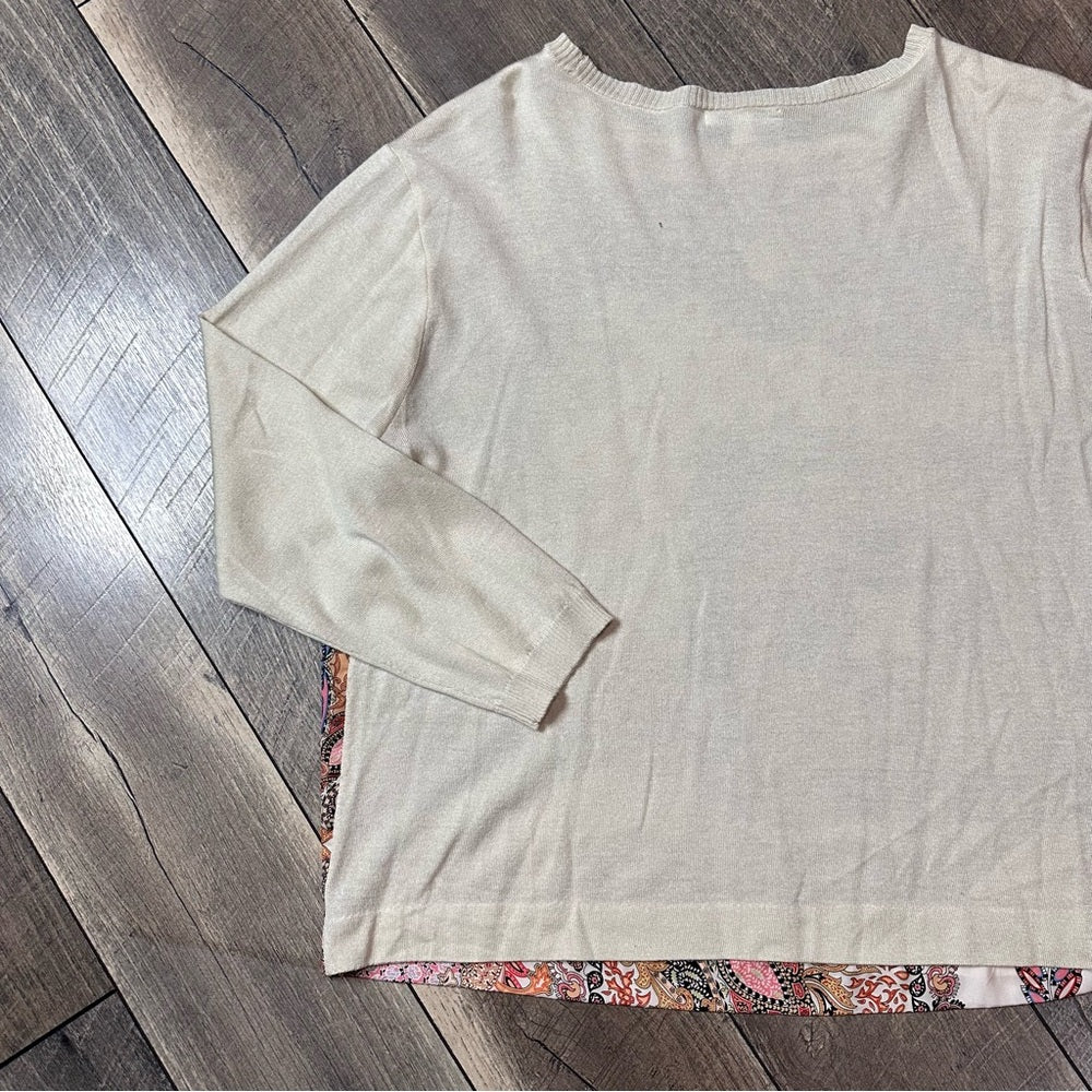 Johnny Was Elodie Scarf Pullover Top