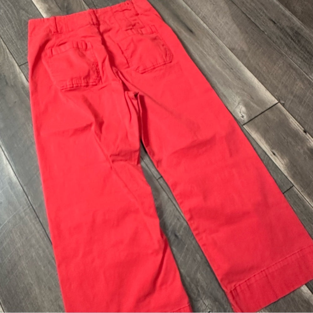 Lauren Conrad Super Hi Rise Coral Wide Leg Pants