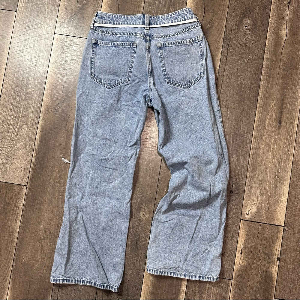 Hollister Curvy Mid Rise Baggy Jeans