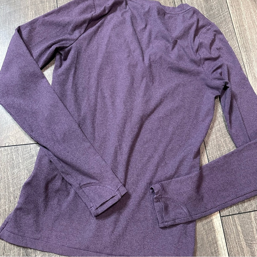 Athleta 1/2 Button Down Long Sleeve