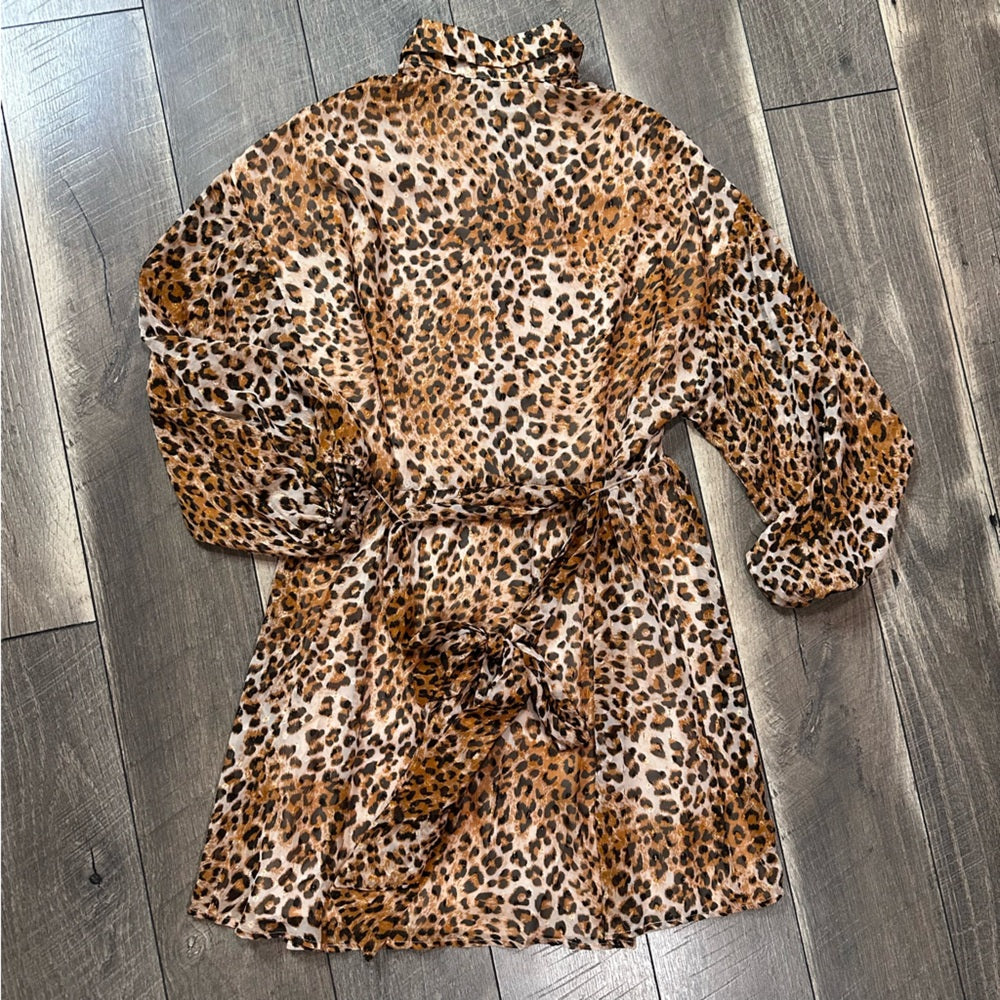 Dress Forum Los Angeles Leopard Print Blouse Dress