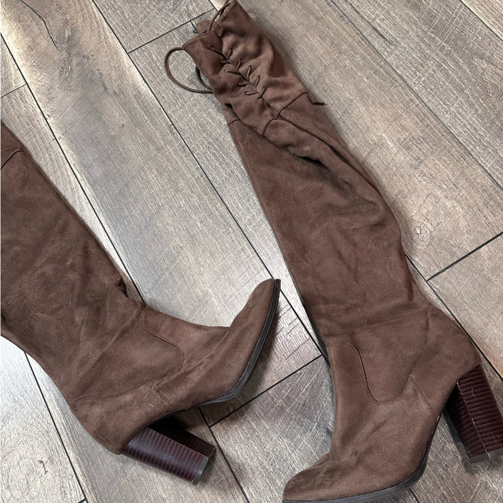 Unbranded Thigh High Heel Booties