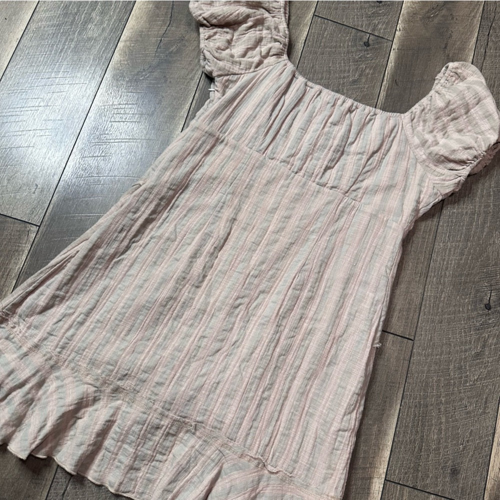 In Loom Cotton Gauze Mini Dress