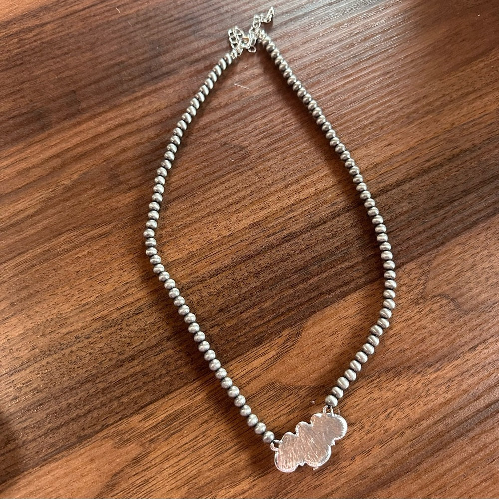 Costume Red Cluster Stone Necklace