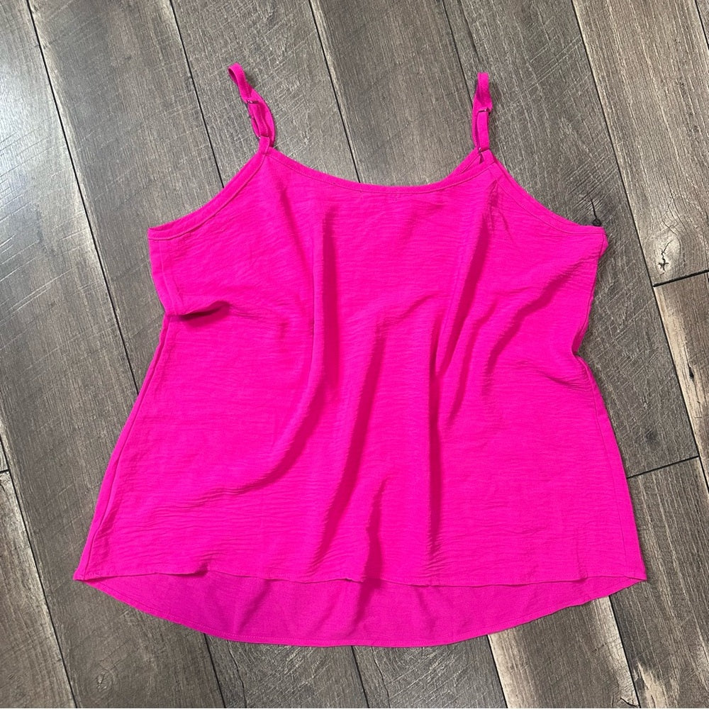 Ofeefan Pink Loose Fit Tank Top