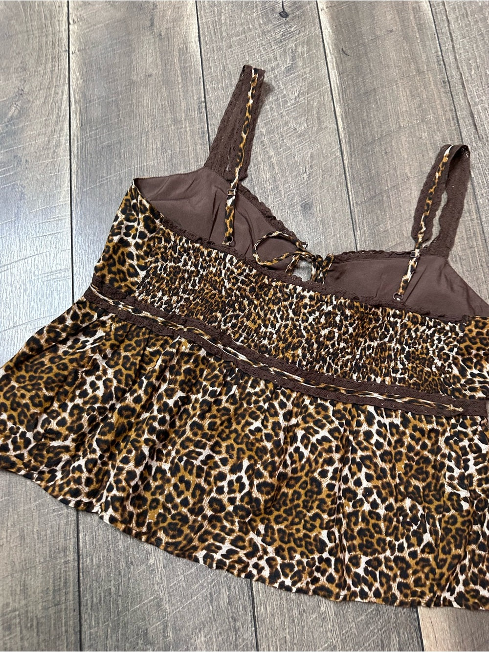American Eagle Tie Front Open Tank Top