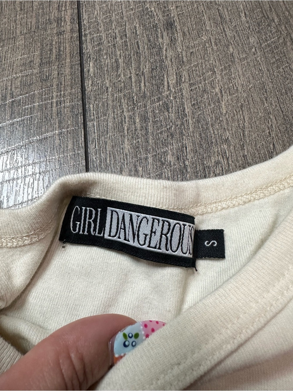Girl Dangerous Crop Tee