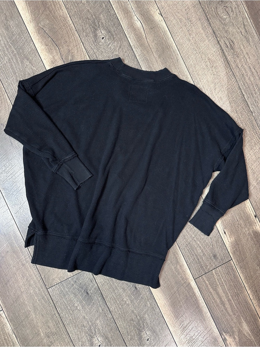 Aerie Oversized Black Pullover