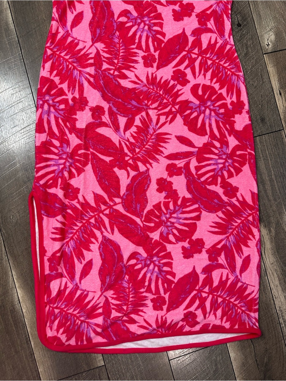 Juicy Couture Floral Terry Cloth Midi Swim Cover Up Dress