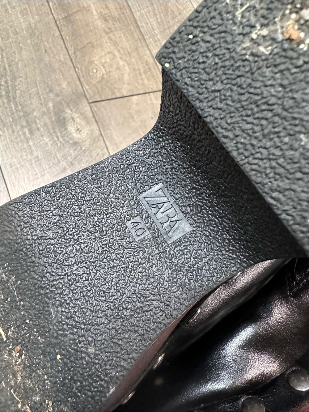 Zara Studded Black Clogs