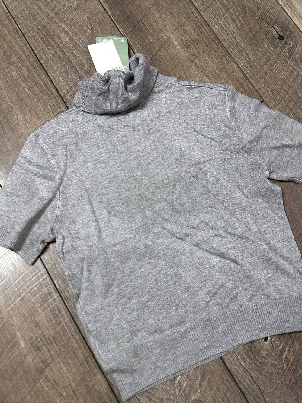 H&M Short Sleeve Turtleneck Lightweight Sweater