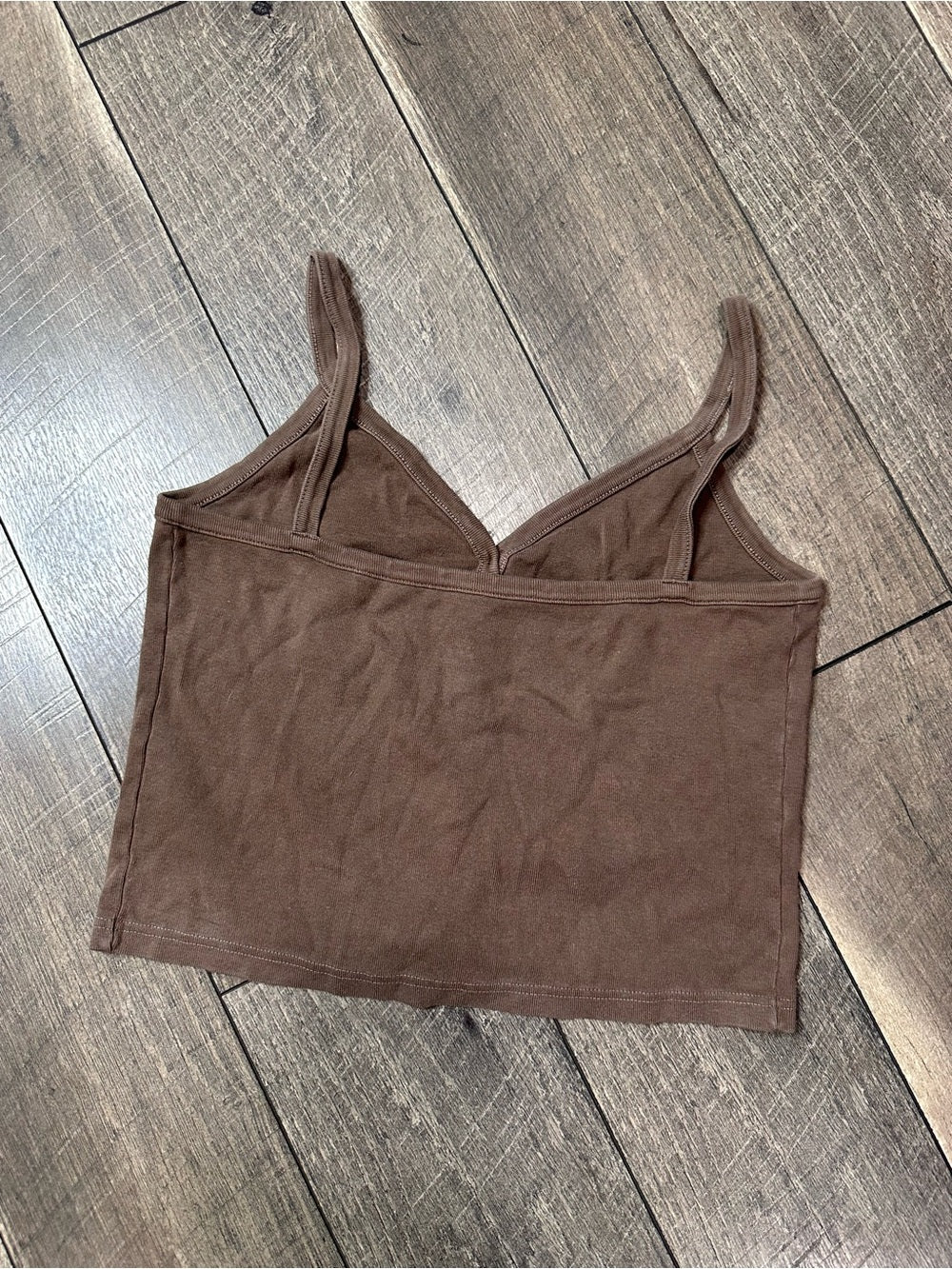 John Gault Crop Button Front Tank Top