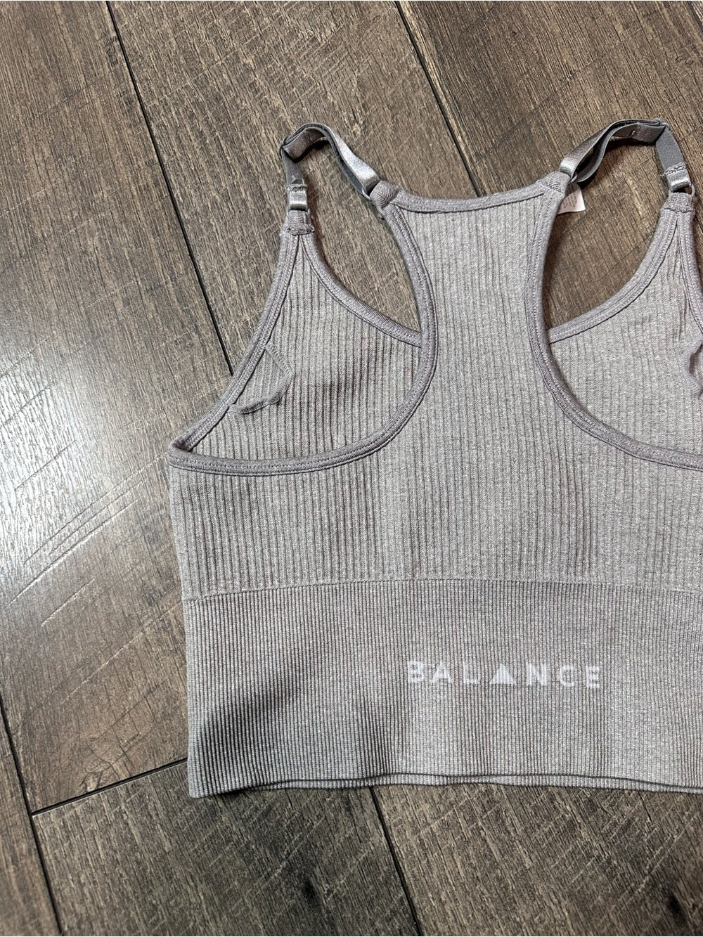 Balance x Vitality Ribbed Racerback Longline Sports Bra