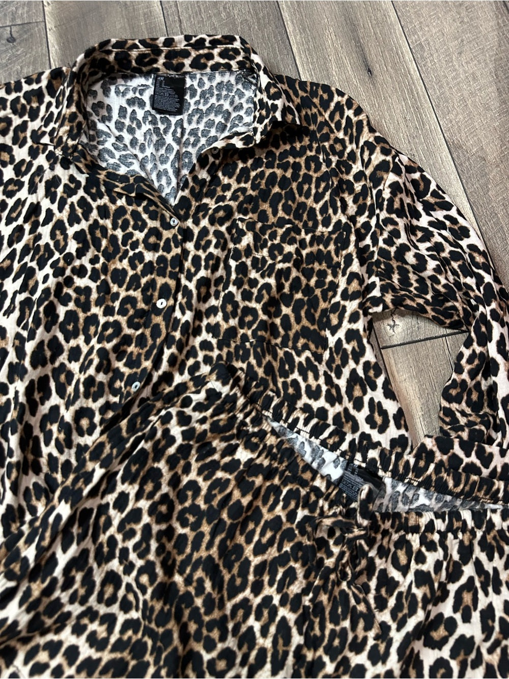 H&M Leopard Pajama Set