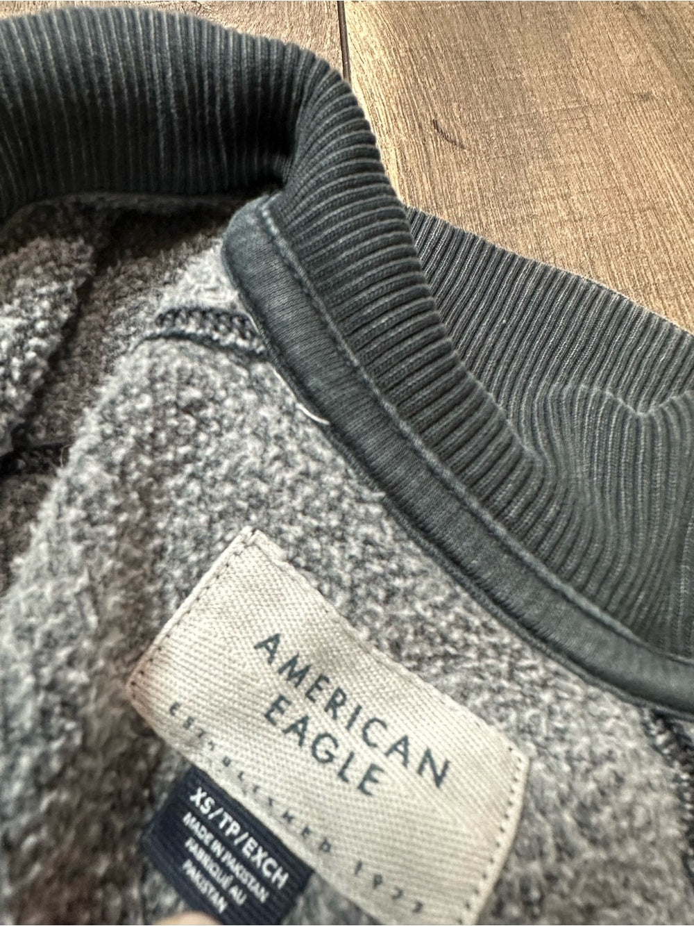 American Eagle Oversized 1/2 Button Pullover