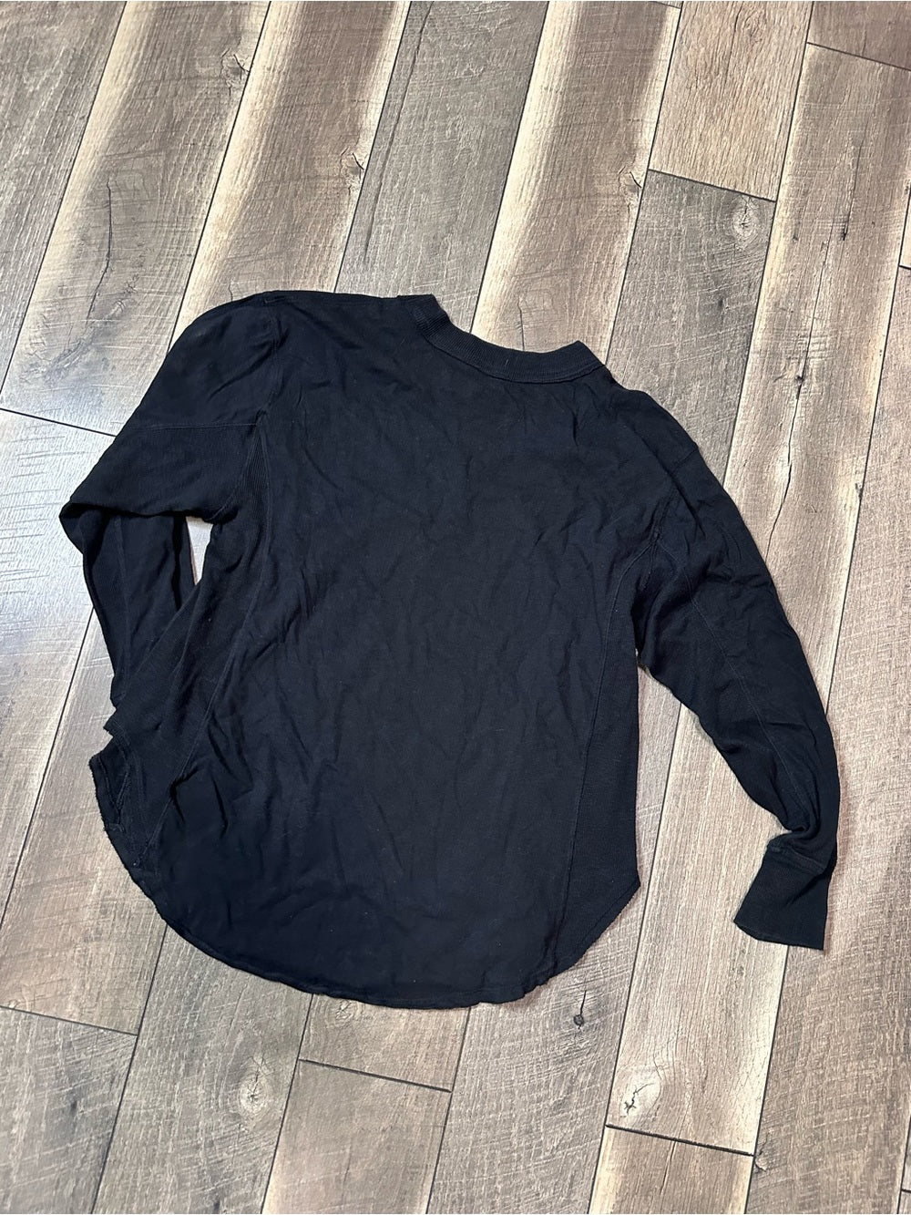 Aerie Black Oversized Long Sleeve Top