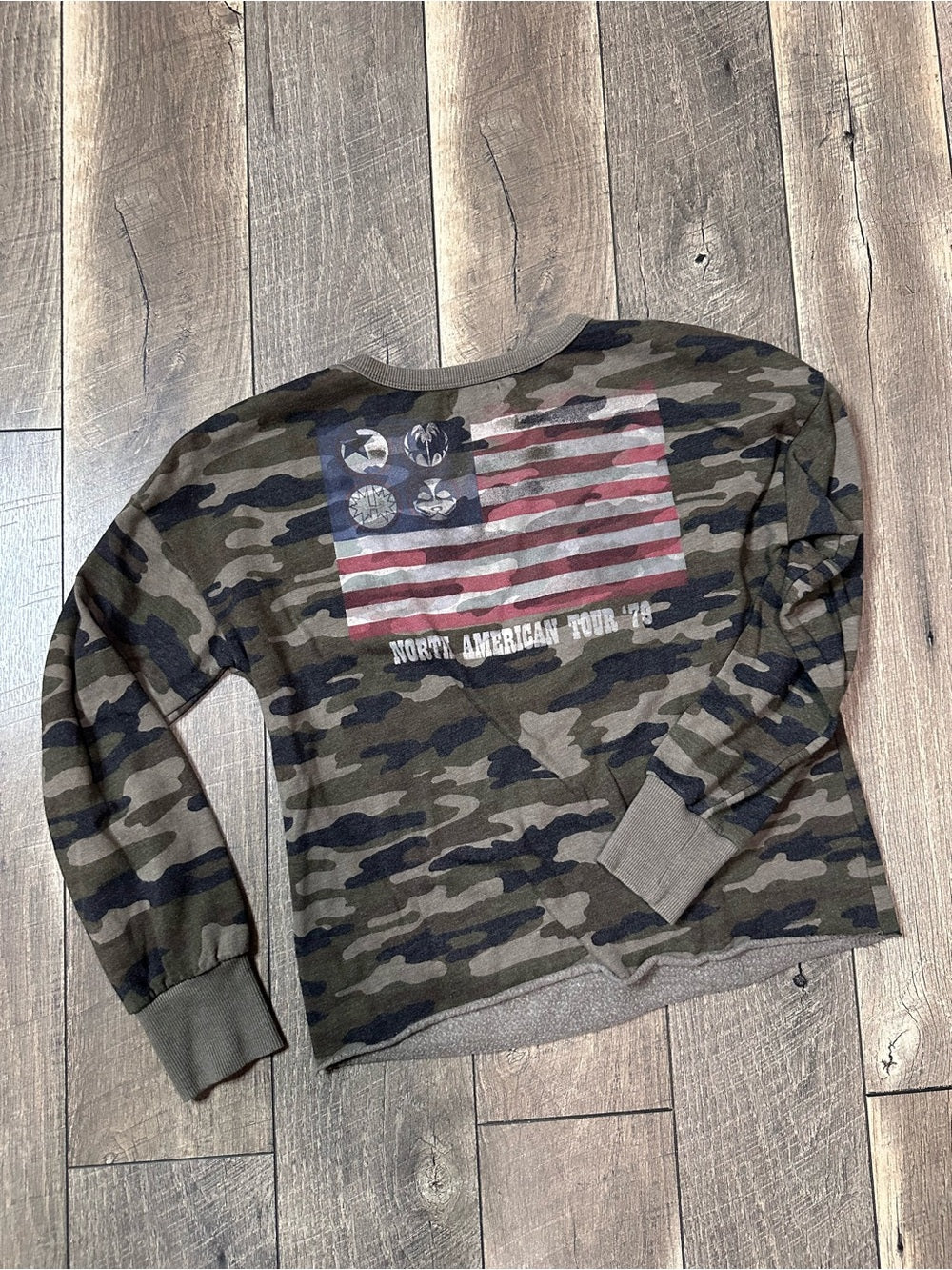 Lucky Brand Kiss Camo Pullover
