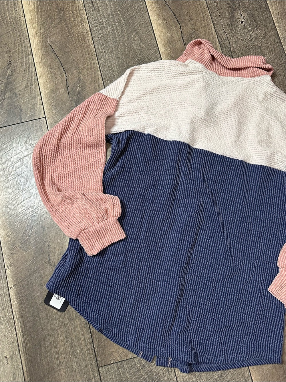 Lovely Melody Colorblock Button Down (new without tags)