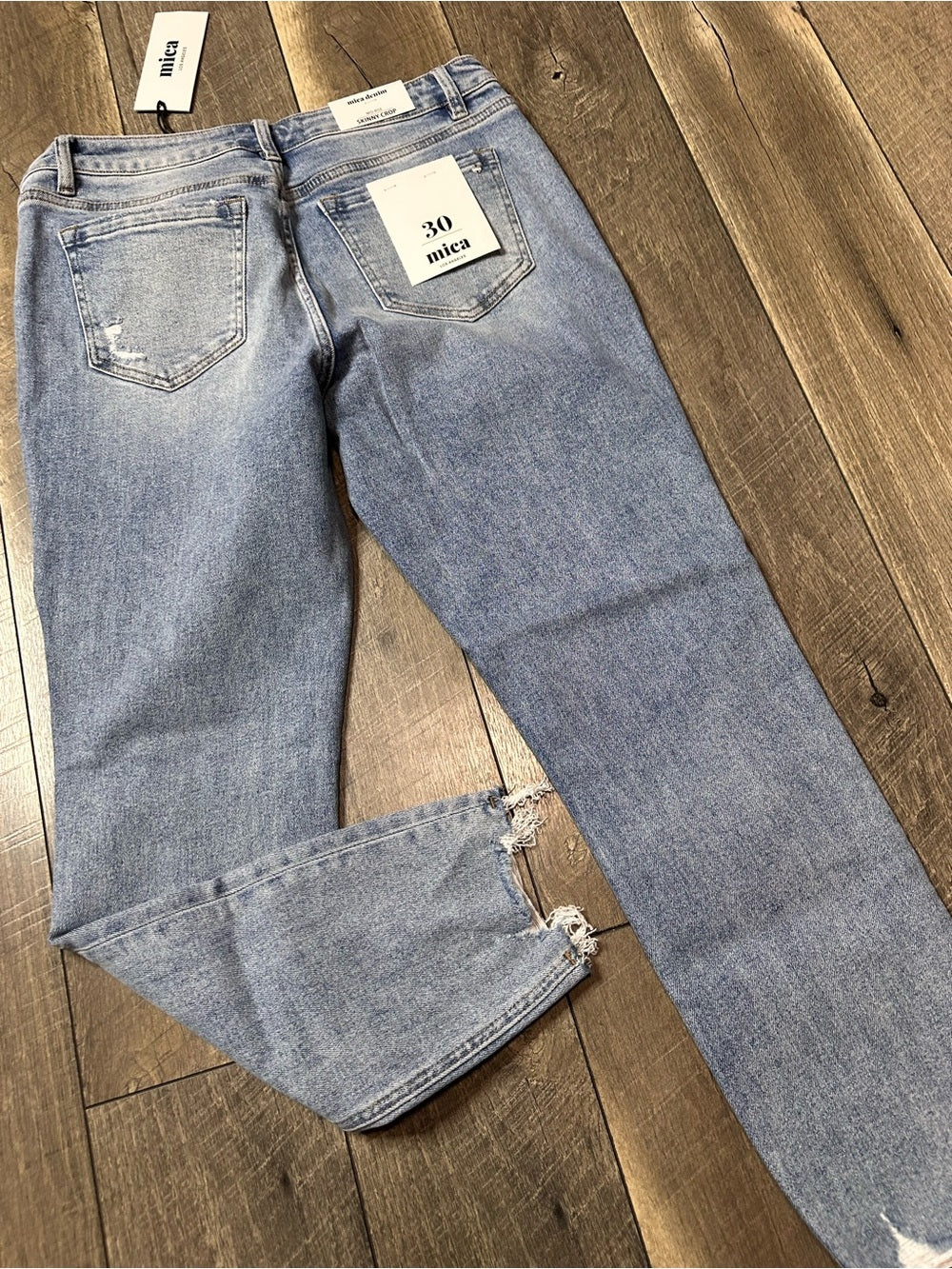Mica Mid Rise Skinny Crop Jeans