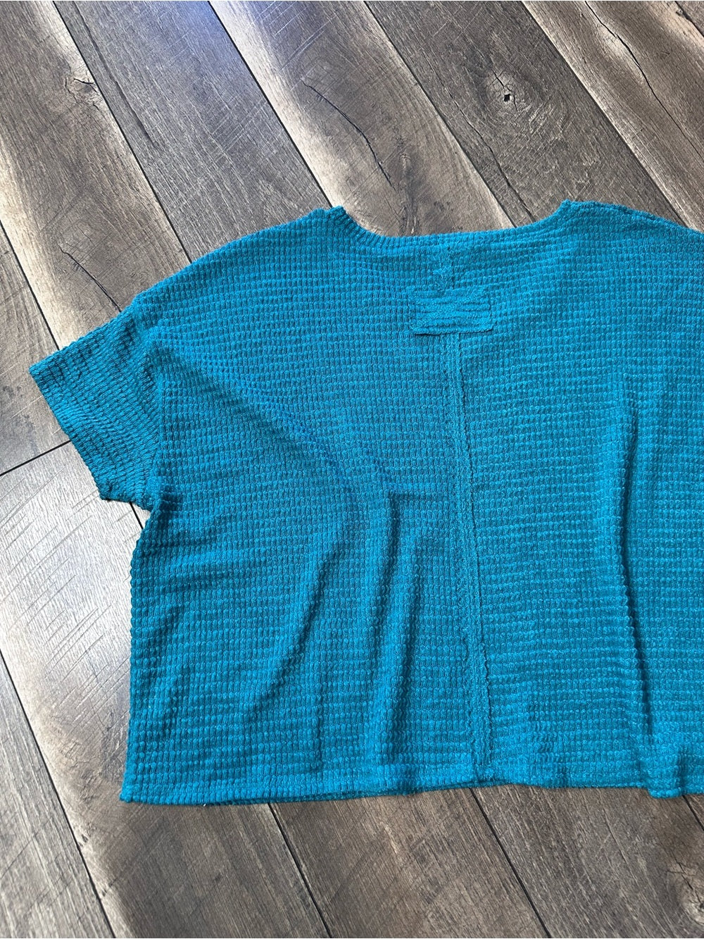 Zenana Oversized Waffleknit Short Sleeve (new without tags)