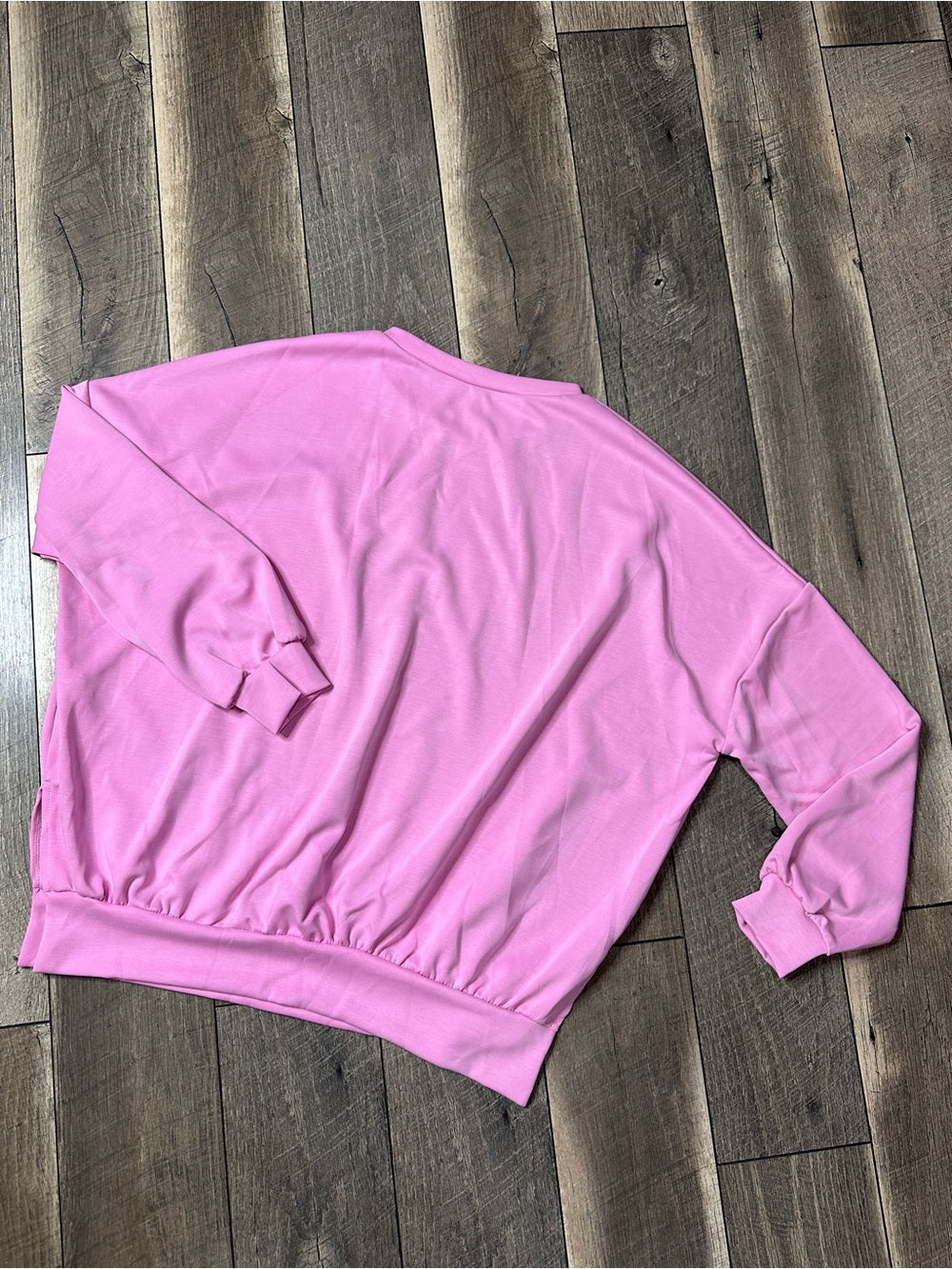 Nellie Mae Buttery Soft Oversized Pink Pullover