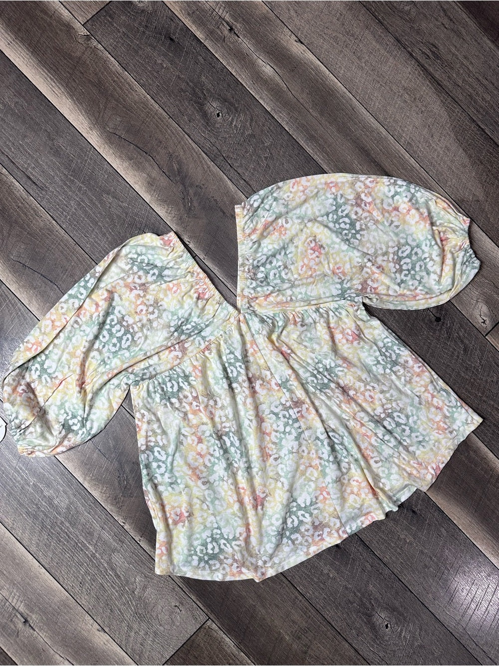 Oddi Floral Short Sleeve Top