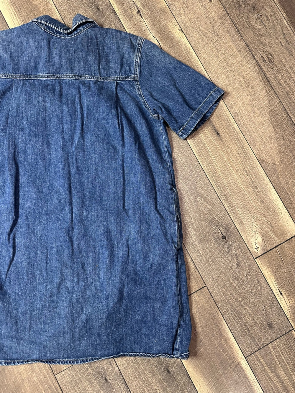Universal Thread Denim Short Sleeve Dress (pockets)