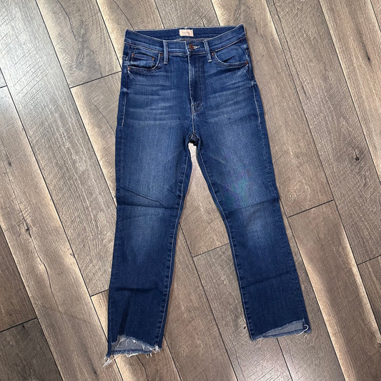 Mother The Insider Crop Fray Jeans