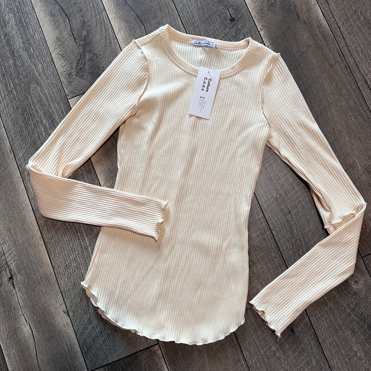 NWT🫘 Culture Code Vanilla Bean Long Sleeve