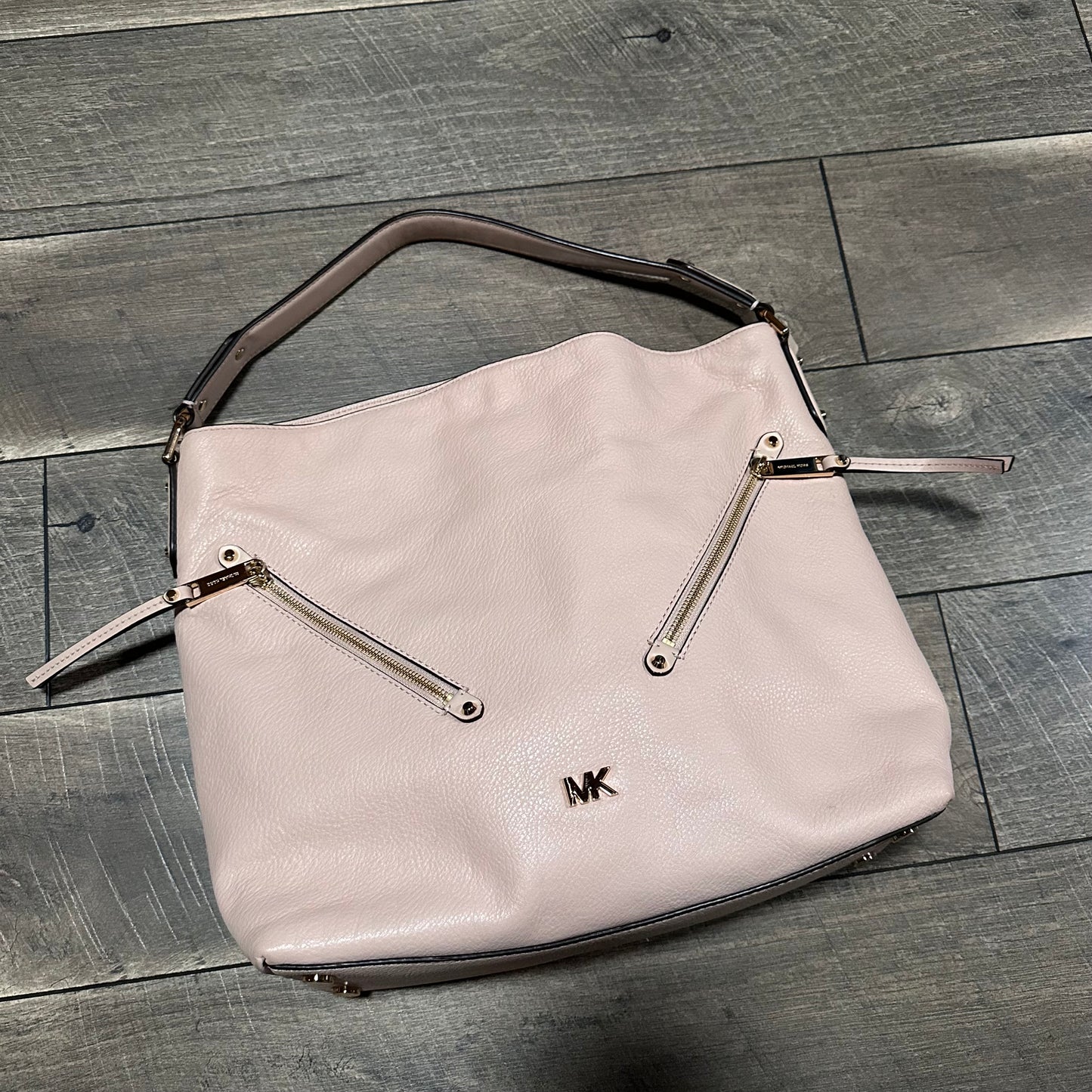 Michael Kors Evie Large Pebbled Leather Shoulder Bag