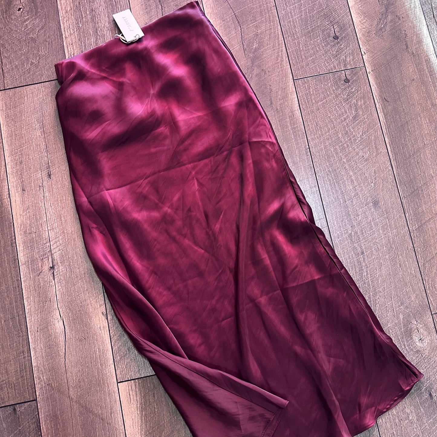 Z Supply Berry Wine Europa Poly Sheen Skirt (new with tags)