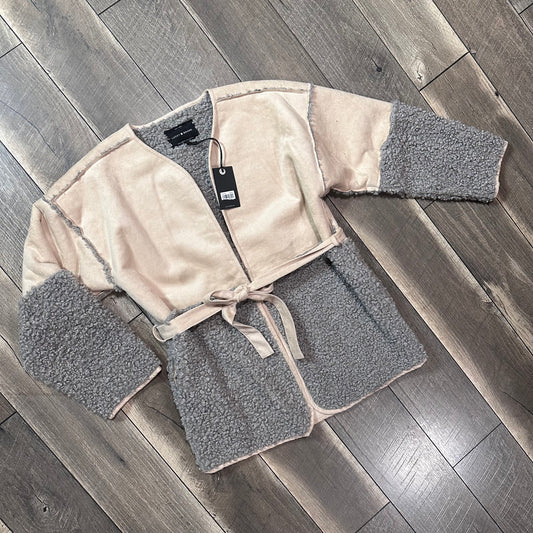 Lucky Brand Sherpa Tie Waist Jacket (new with tags)