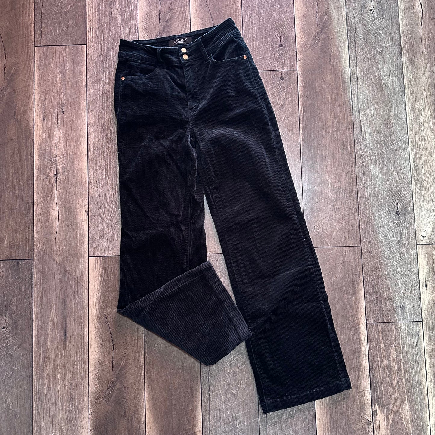 Judy Blue Emerald Green Wide Leg Corduroy Pants