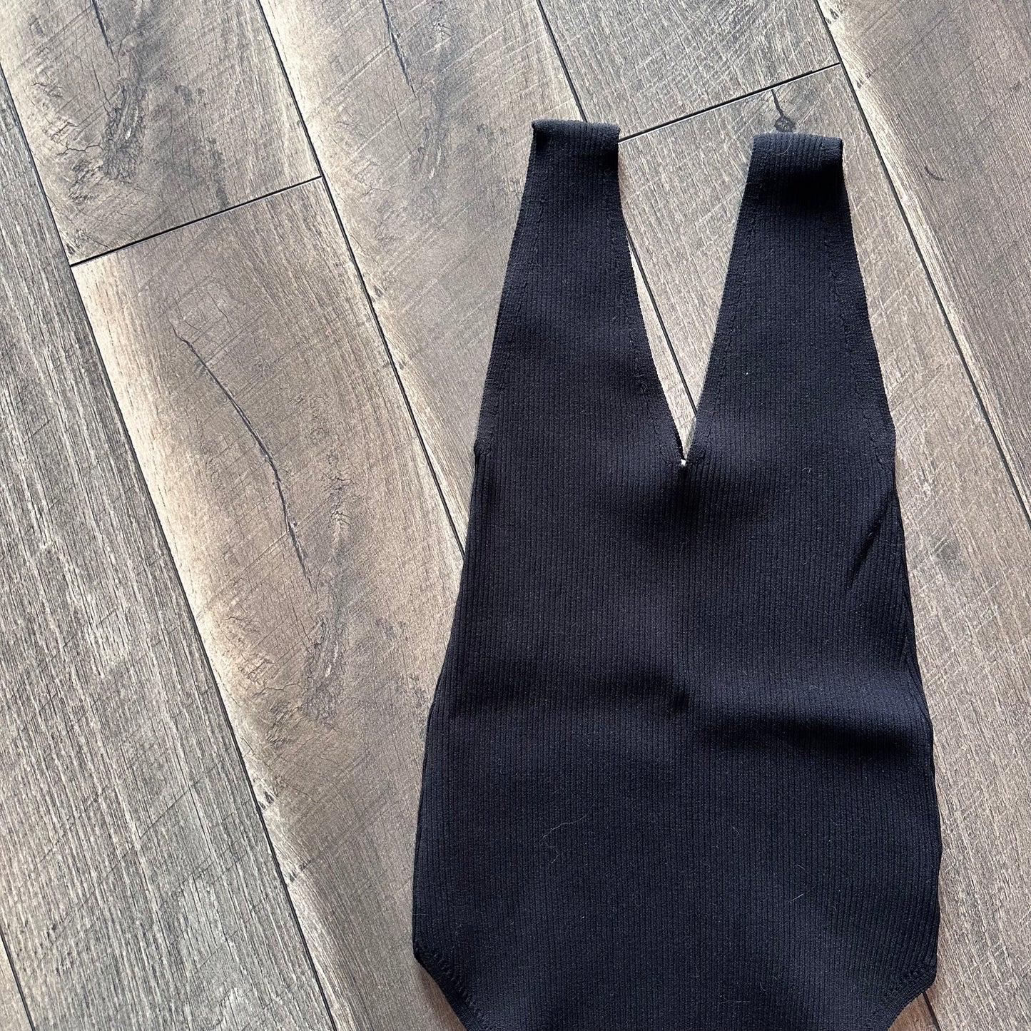 Wishlist Black Stretchy Ribbed Bodysuit