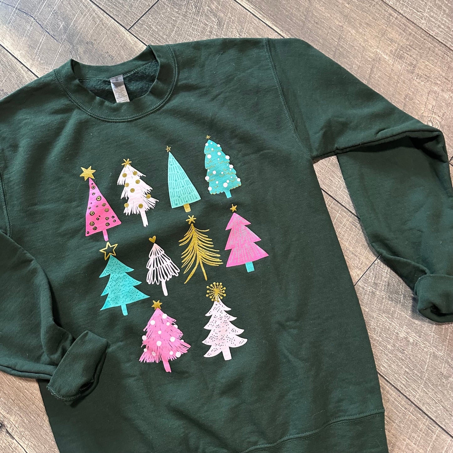 Gildan Christmas Trees Crewneck