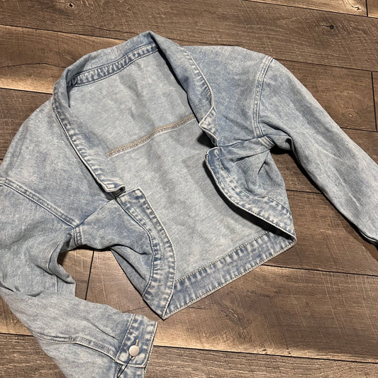 NWT🦋 Dazy Denim Open Crop Jacket