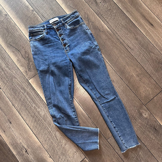 Abercrombie & Fitch Curve Love Hi Rise Super Skinny Ankle Jeans