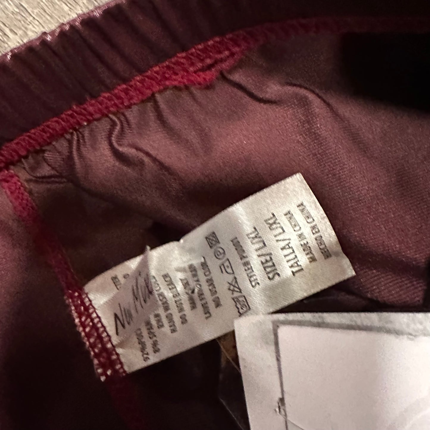 New Mix Shiny Maroon Leggings (new with tags)