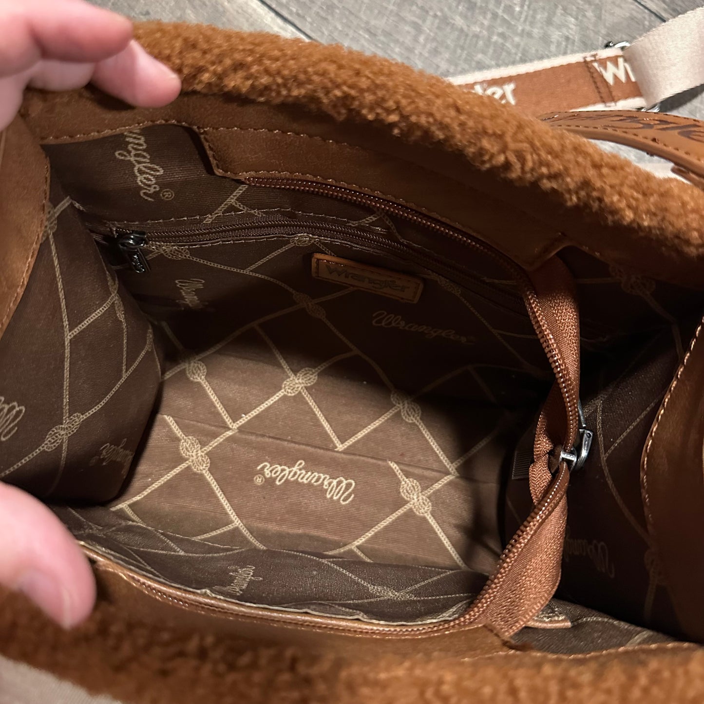 Wrangler Color Block Small Tote Crossbody